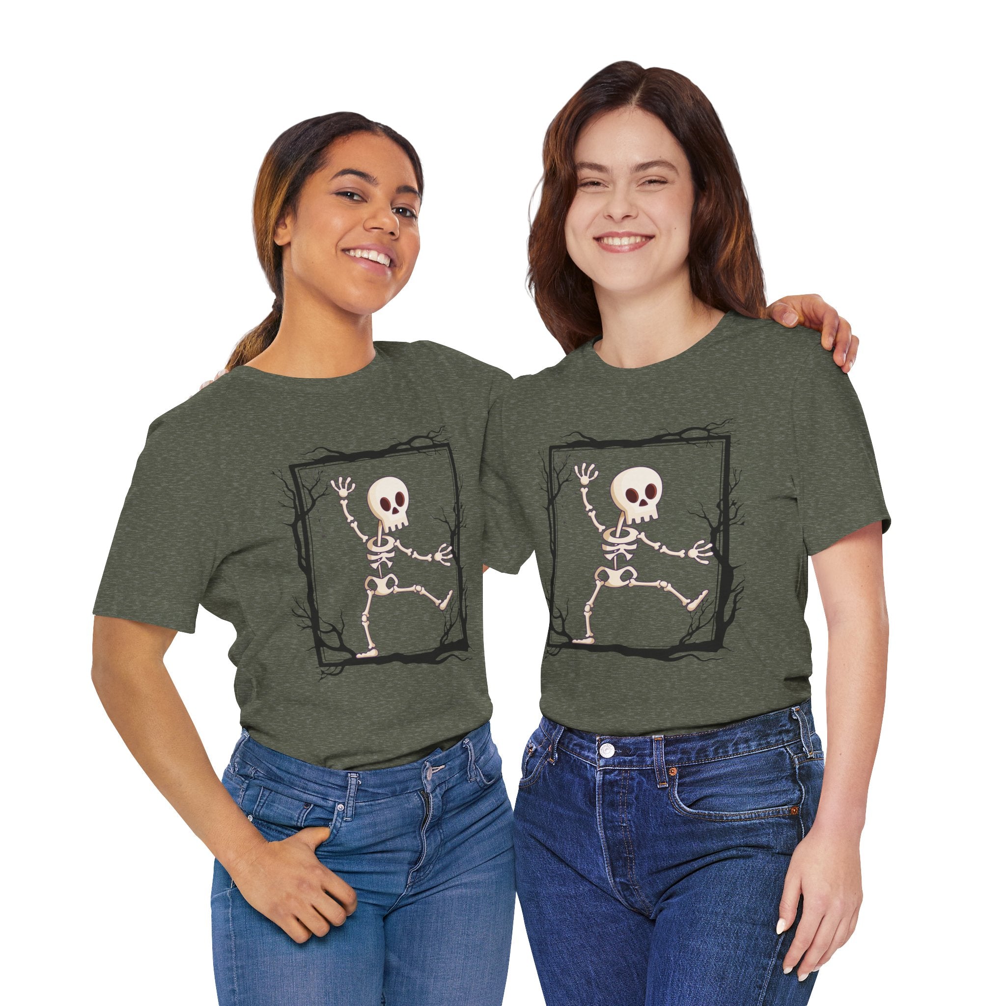 Halloween Skeleton Graphic T-Shirt