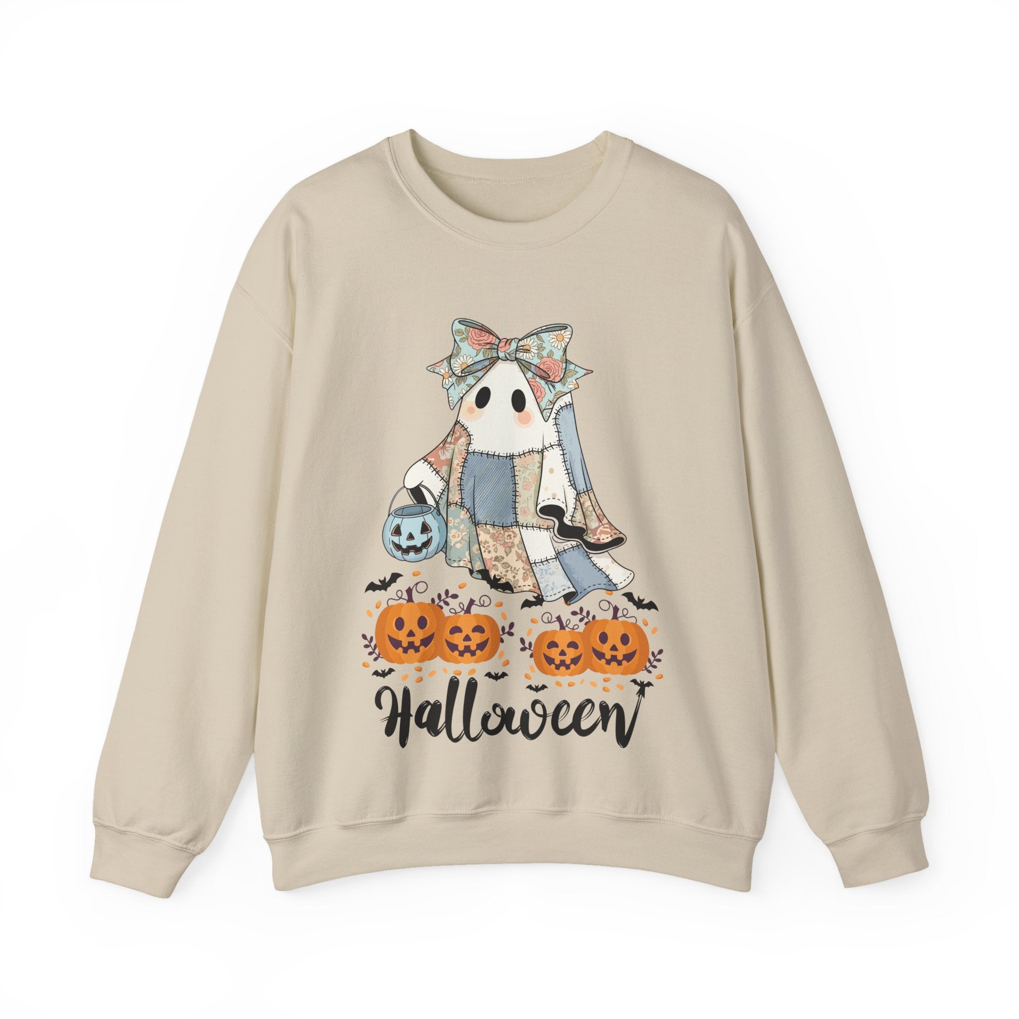 Halloween Ghost & Pumpkins Sweatshirt
