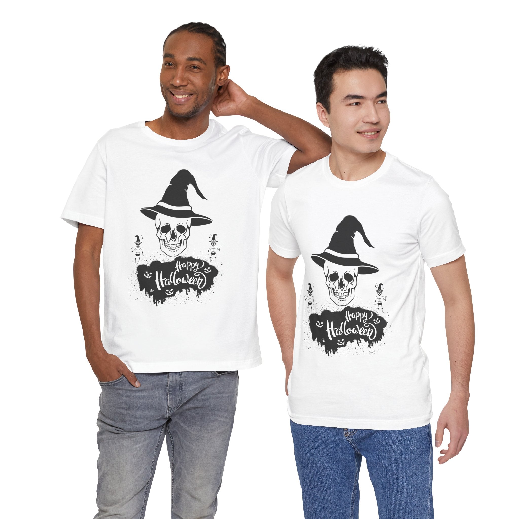 Skull Witch Hat Halloween T-Shirt
