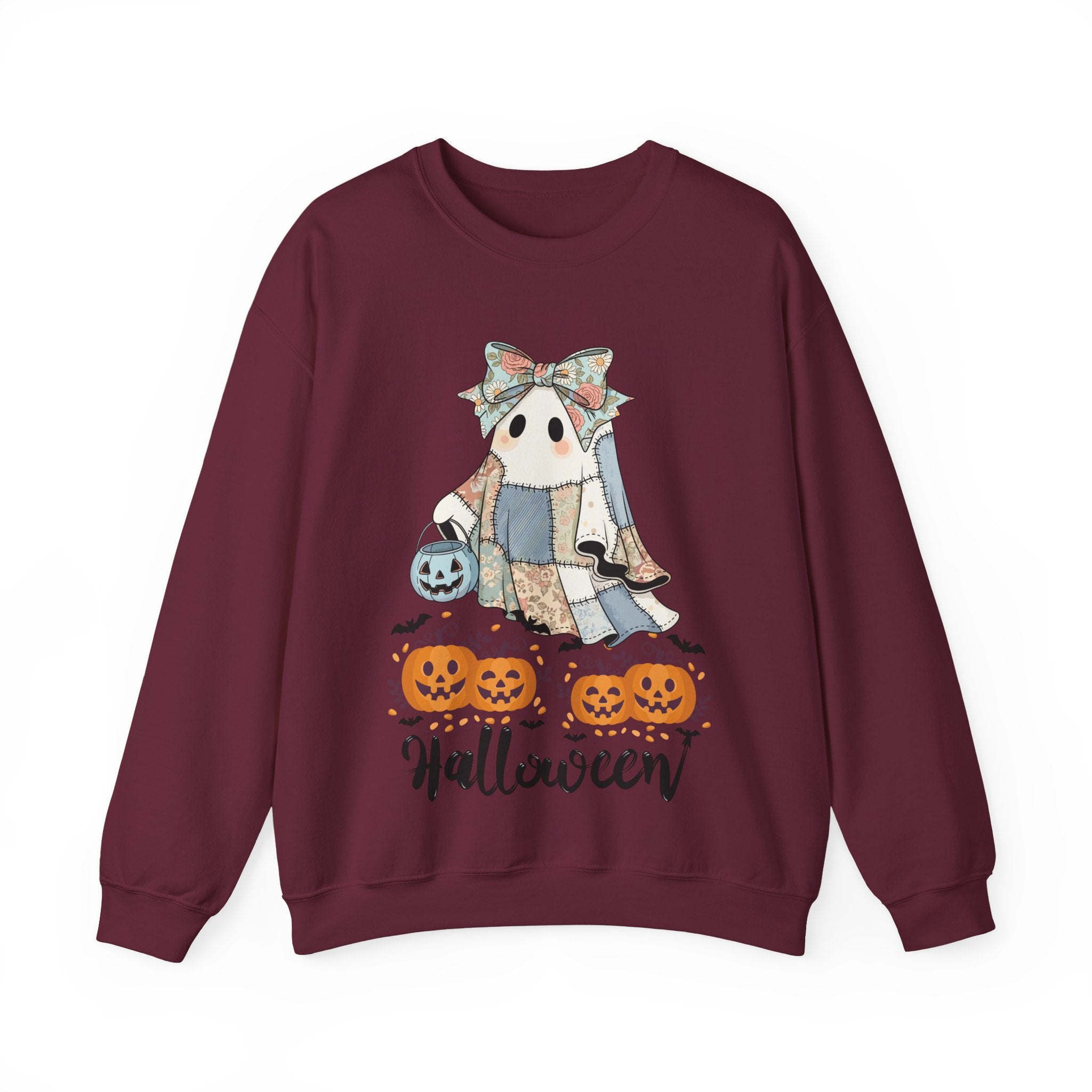 Halloween Ghost & Pumpkins Sweatshirt