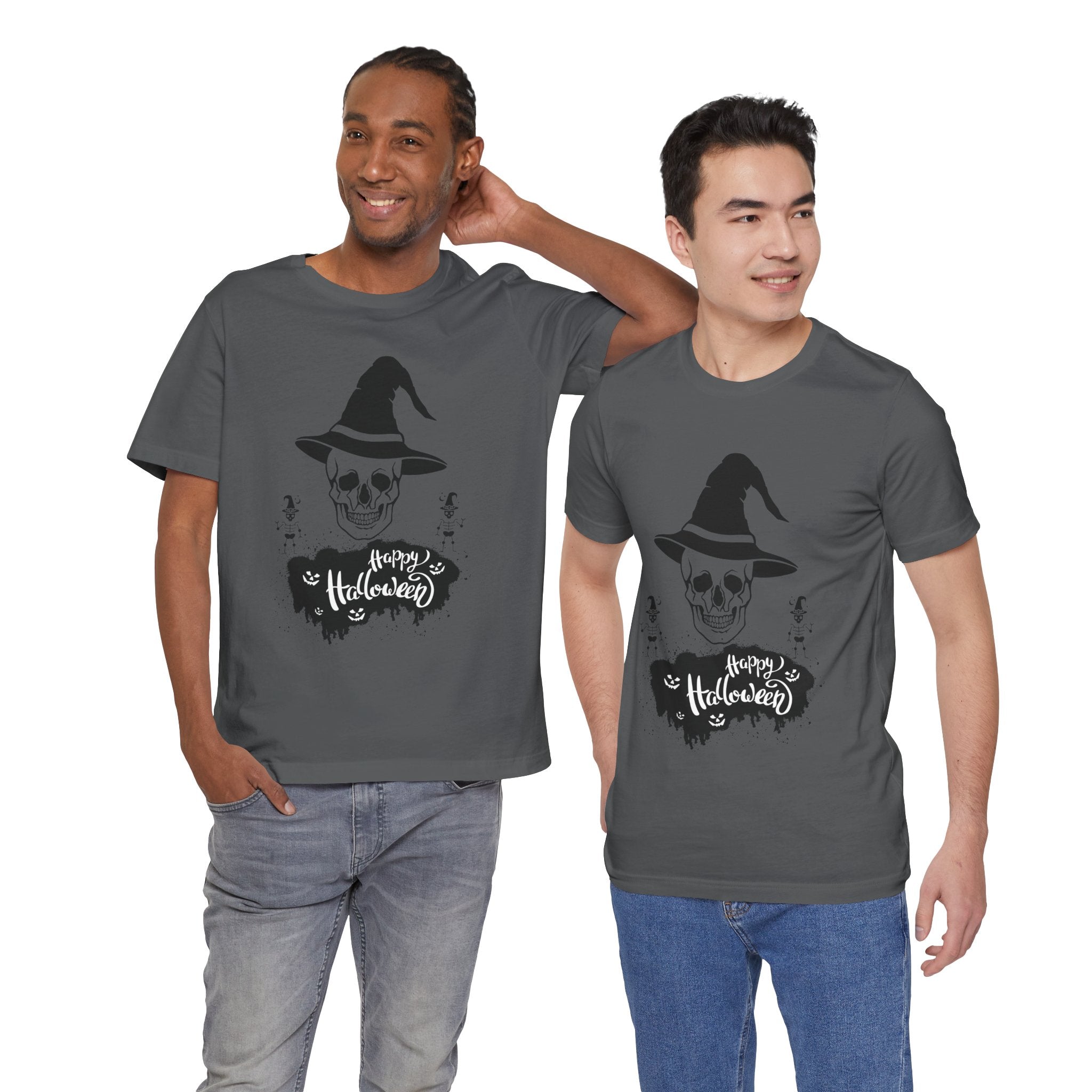 Skull Witch Hat Halloween T-Shirt