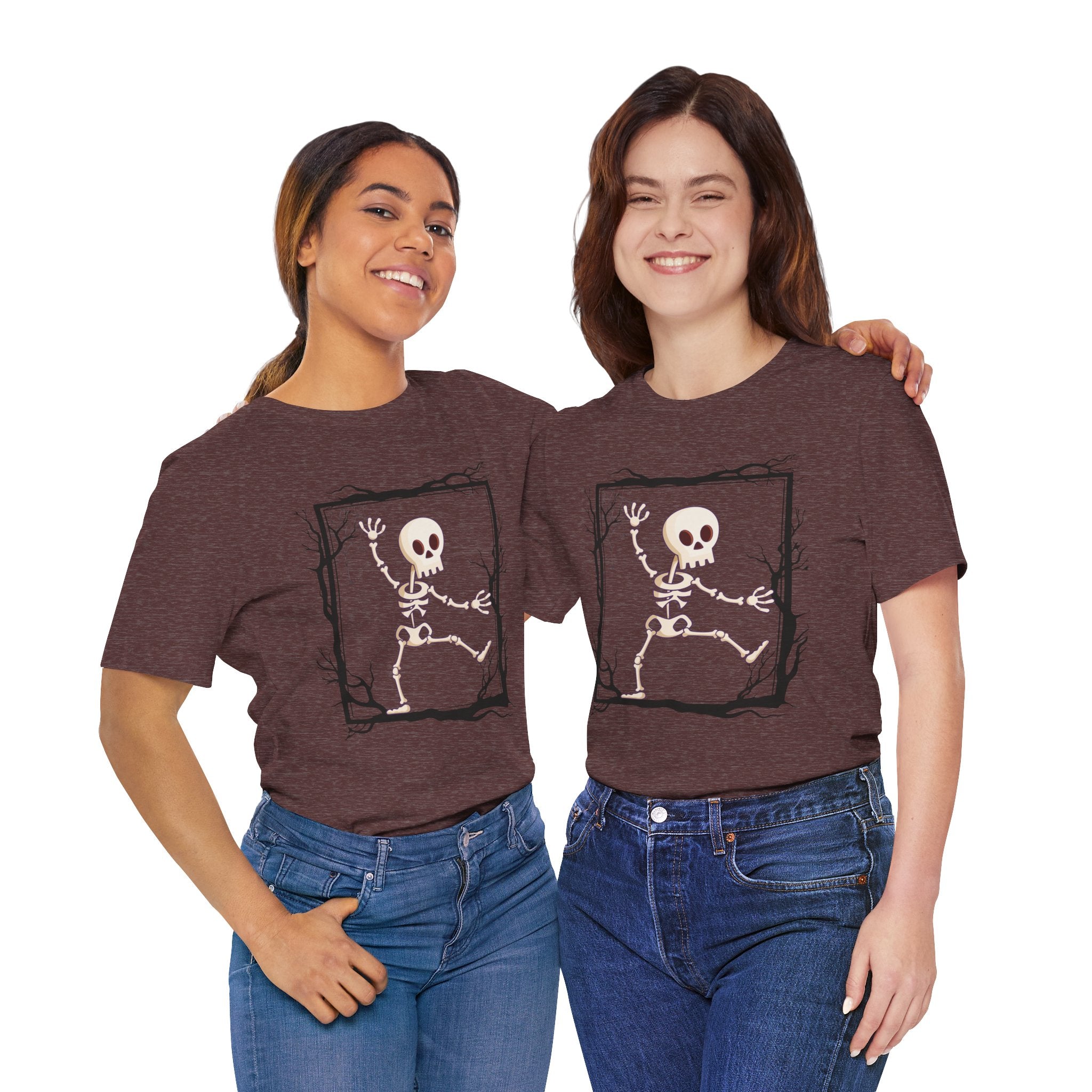 Halloween Skeleton Graphic T-Shirt