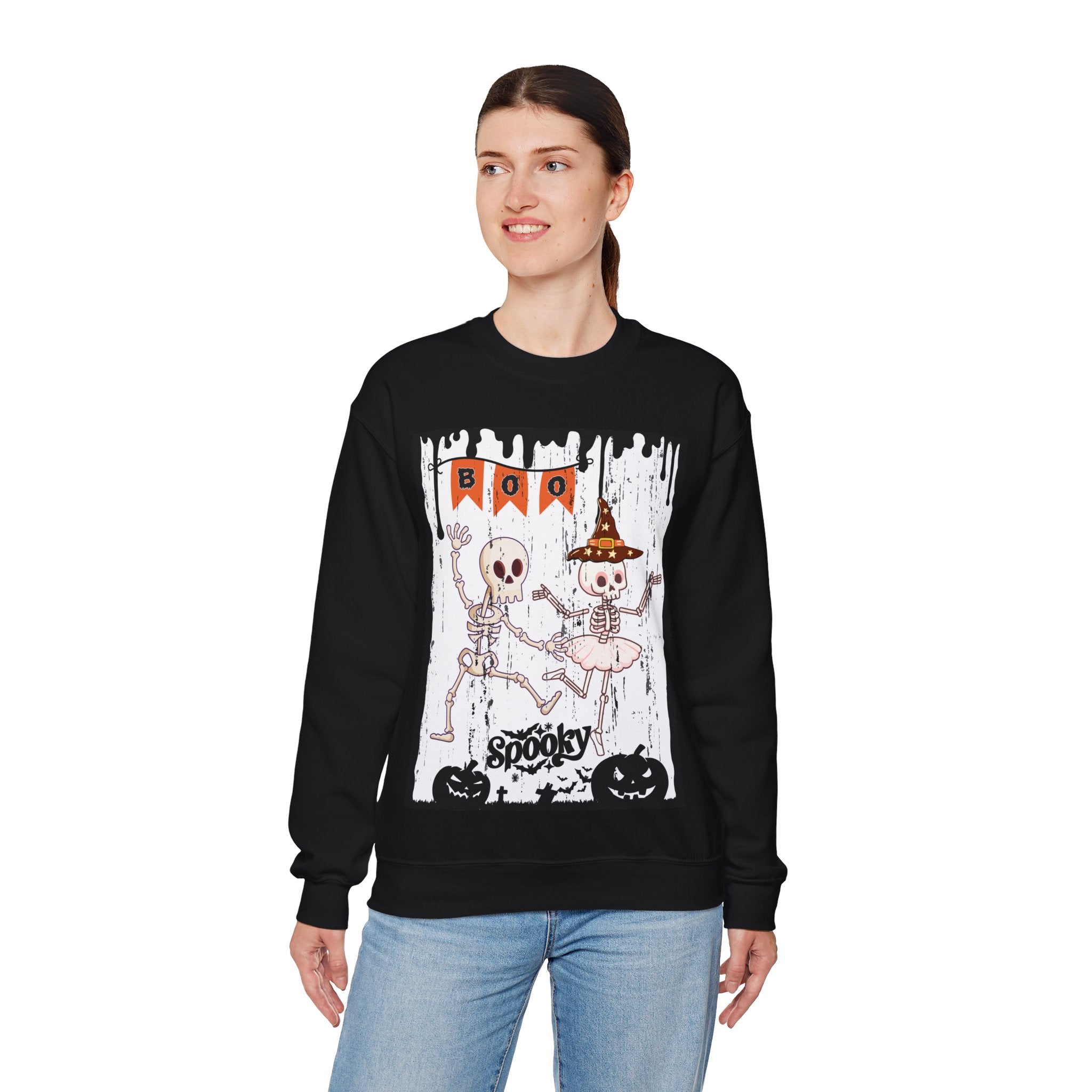 Halloween Sweatshirt - Dancing Skeletons