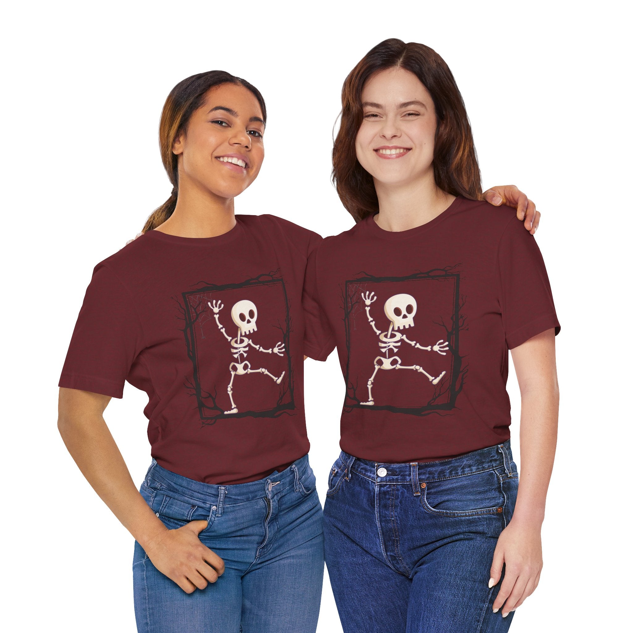 Halloween Skeleton Graphic T-Shirt