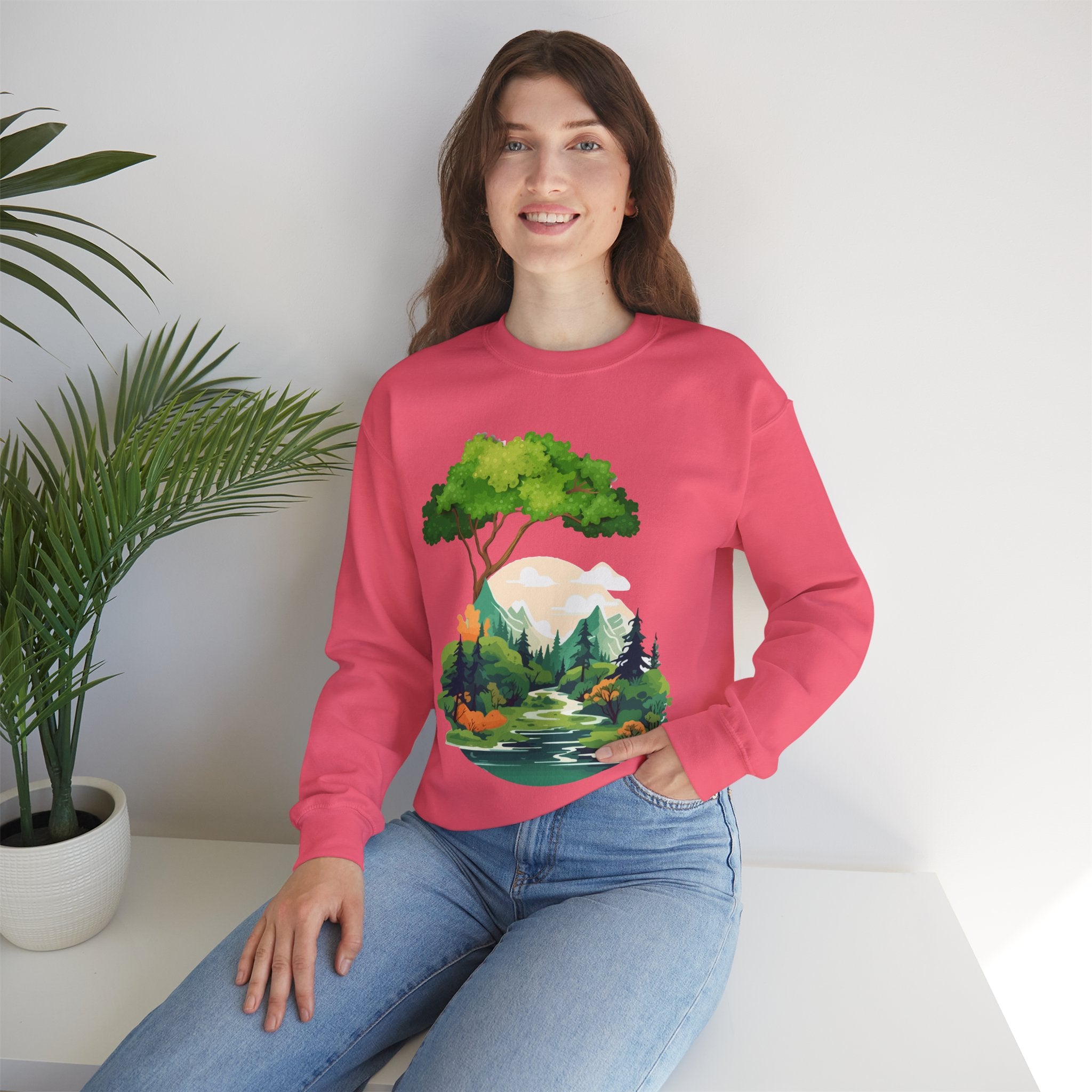 Peaceful Forest Stream Sweatshirt