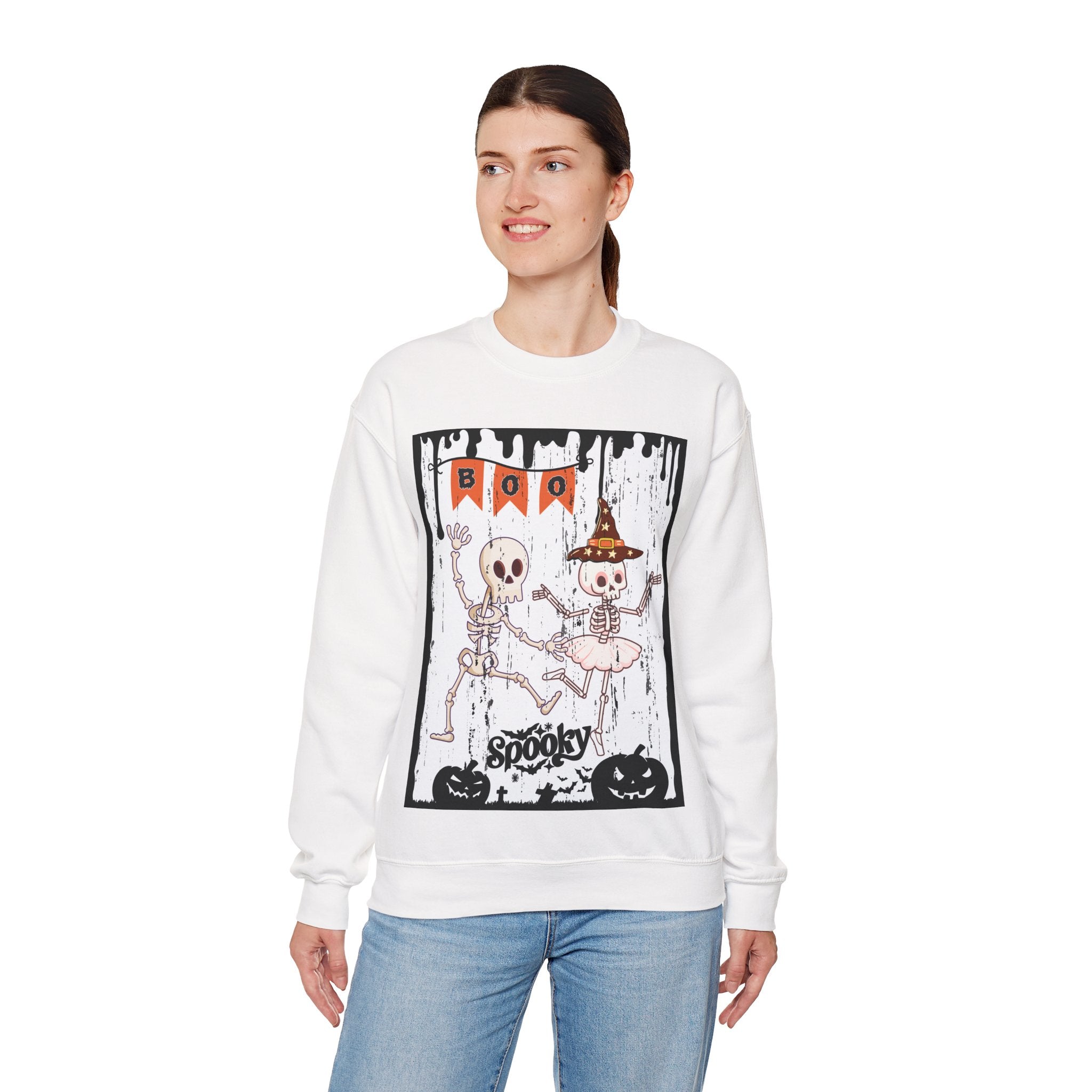 Halloween Sweatshirt - Dancing Skeletons