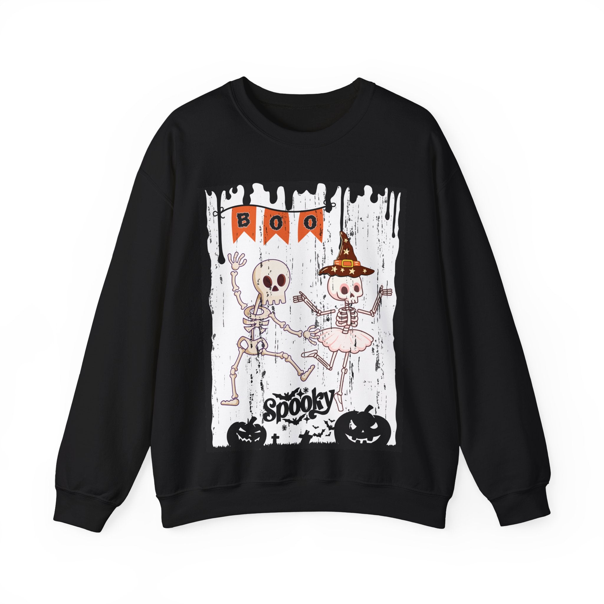 Halloween Sweatshirt - Dancing Skeletons
