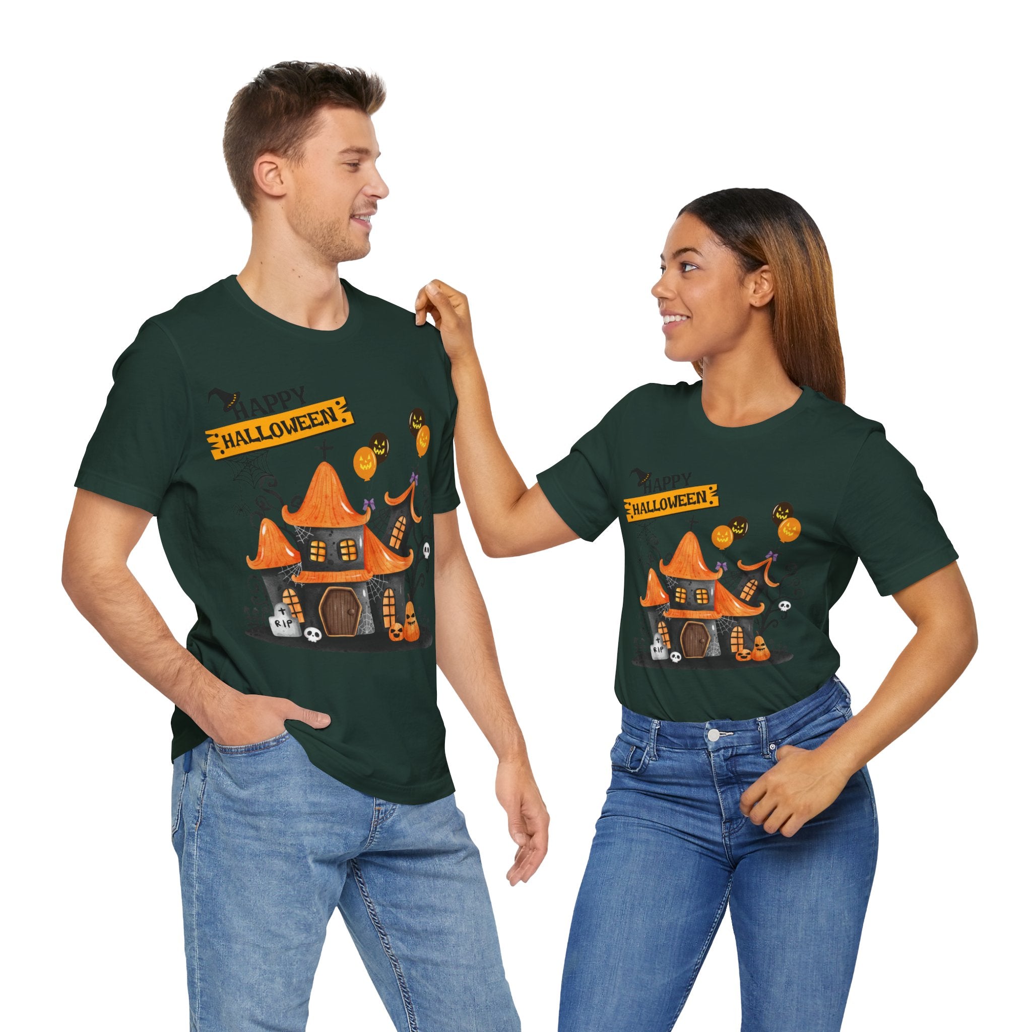 Halloween Haunted House - Unisex T-Shirt