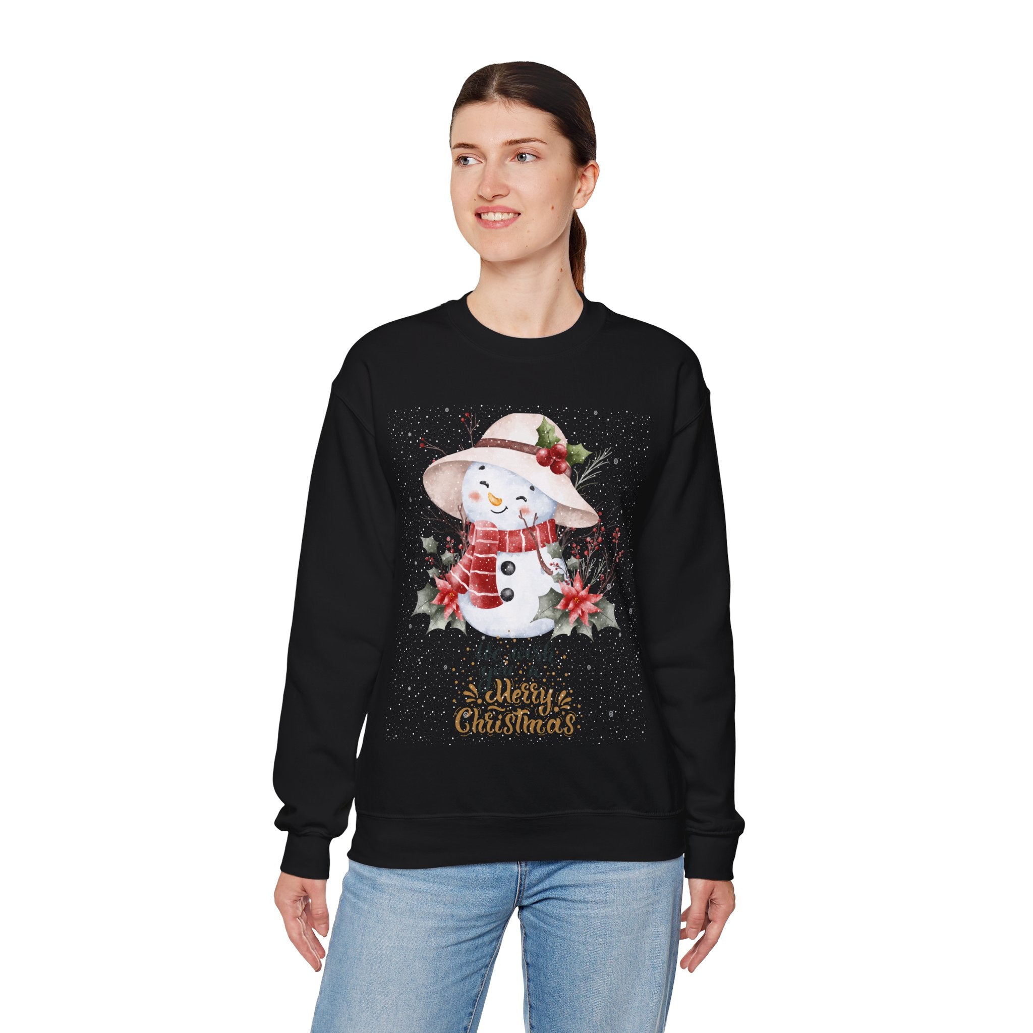 Merry Christmas Snowman Sweatshirt