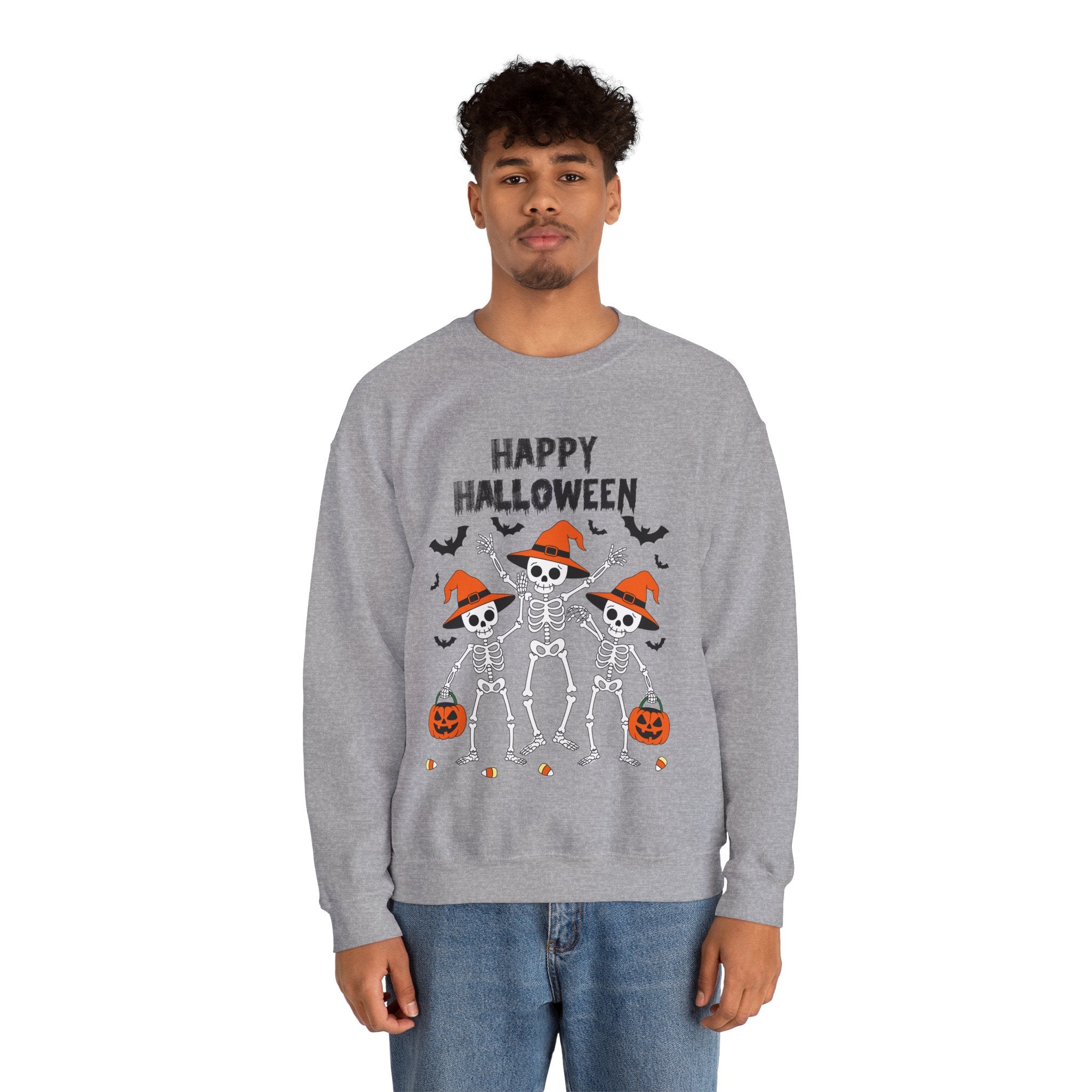 Halloween Sweatshirt - Cute Skeletons