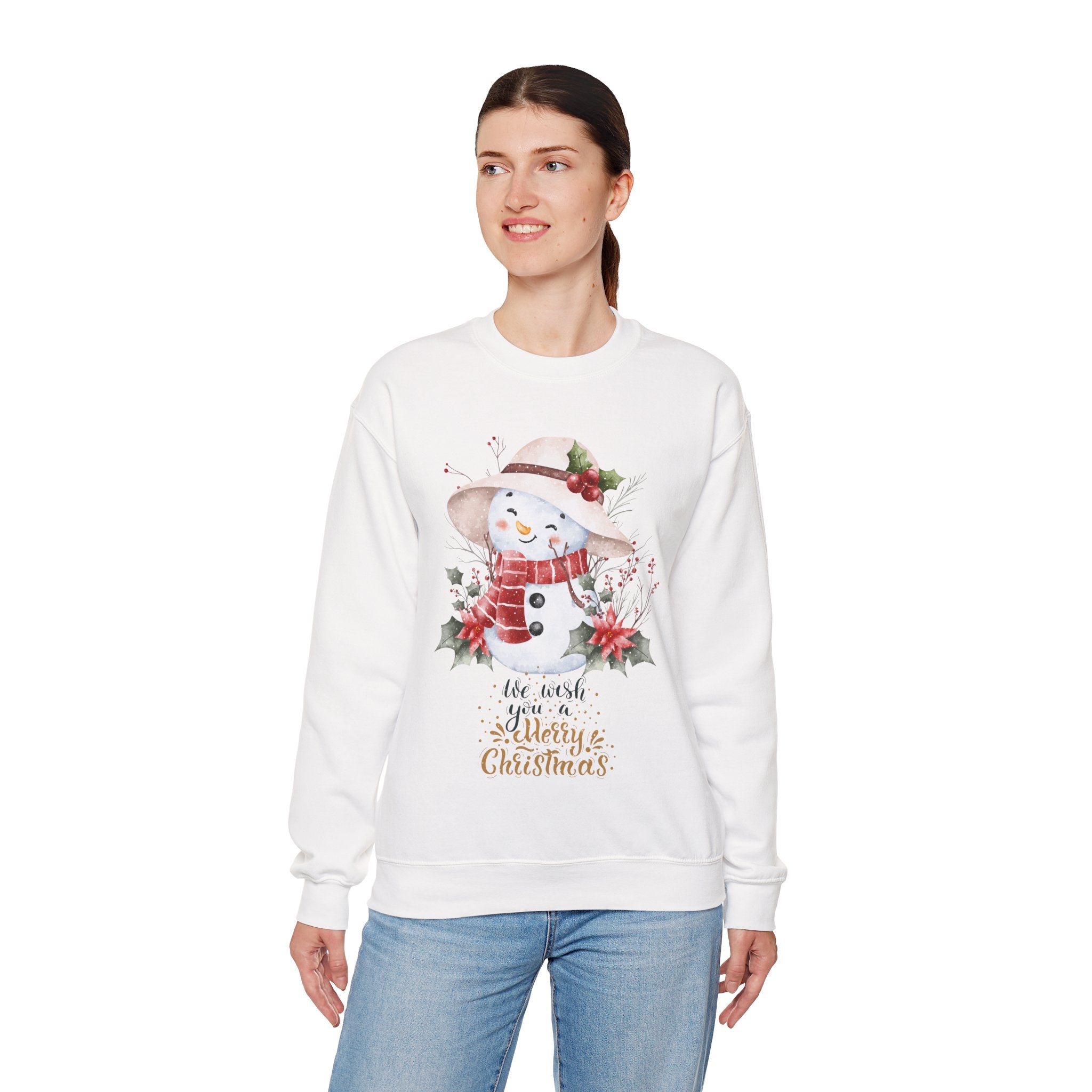Merry Christmas Snowman Sweatshirt