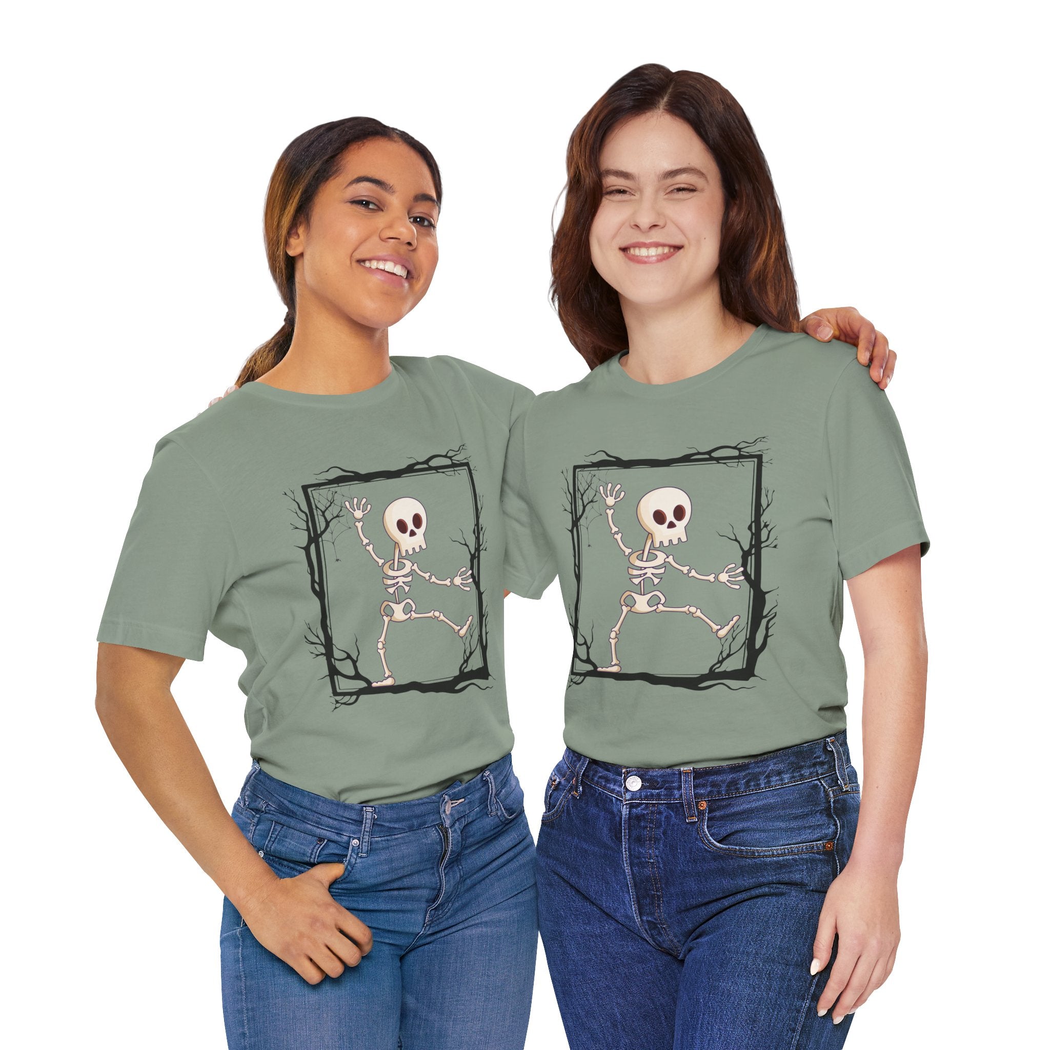 Halloween Skeleton Graphic T-Shirt