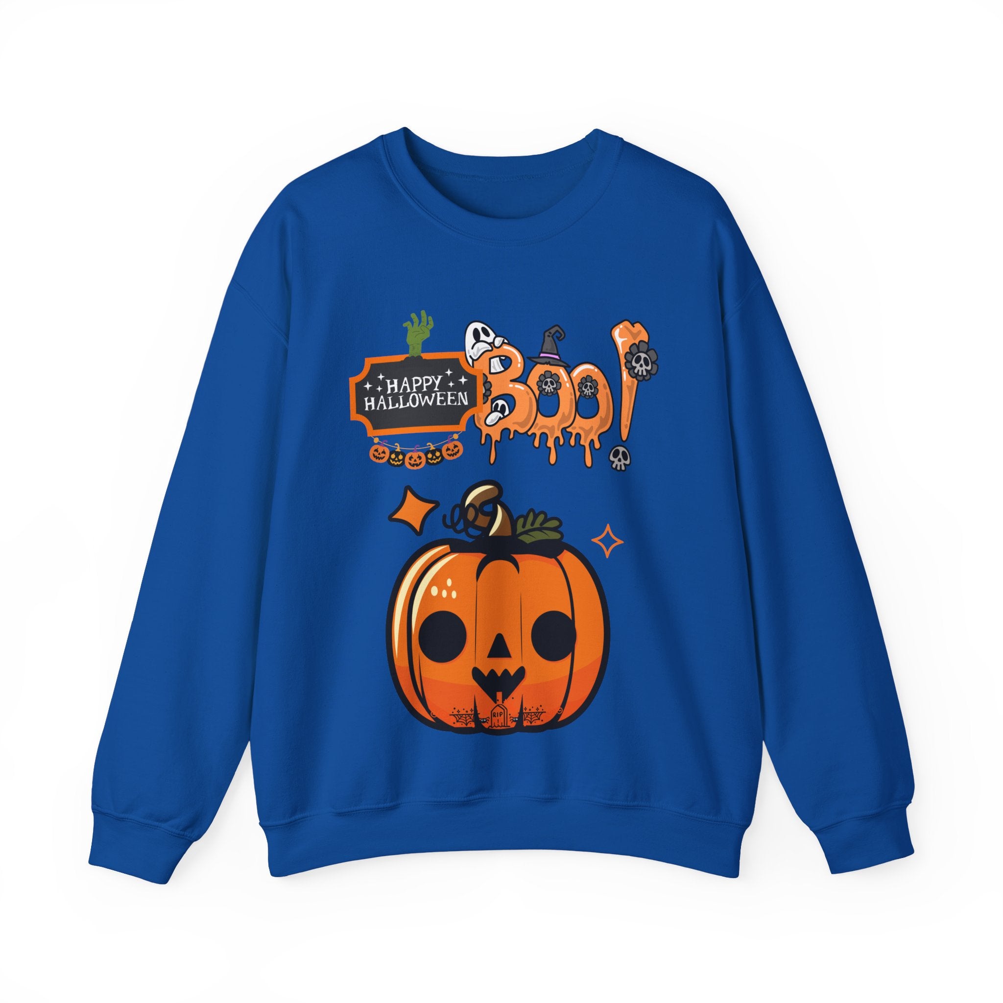 Unisex Halloween Sweatshirt – Boo! Pumpkin Graphic