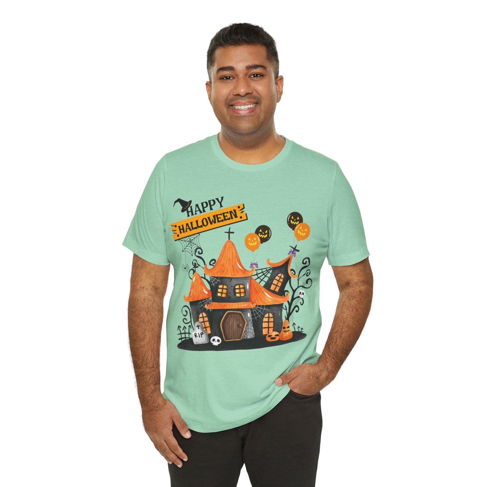 Halloween Haunted House - Unisex T-Shirt