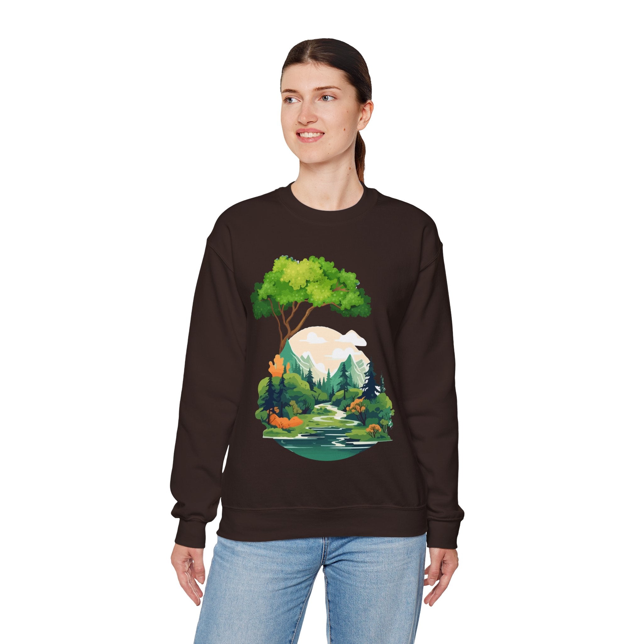 Peaceful Forest Stream Sweatshirt