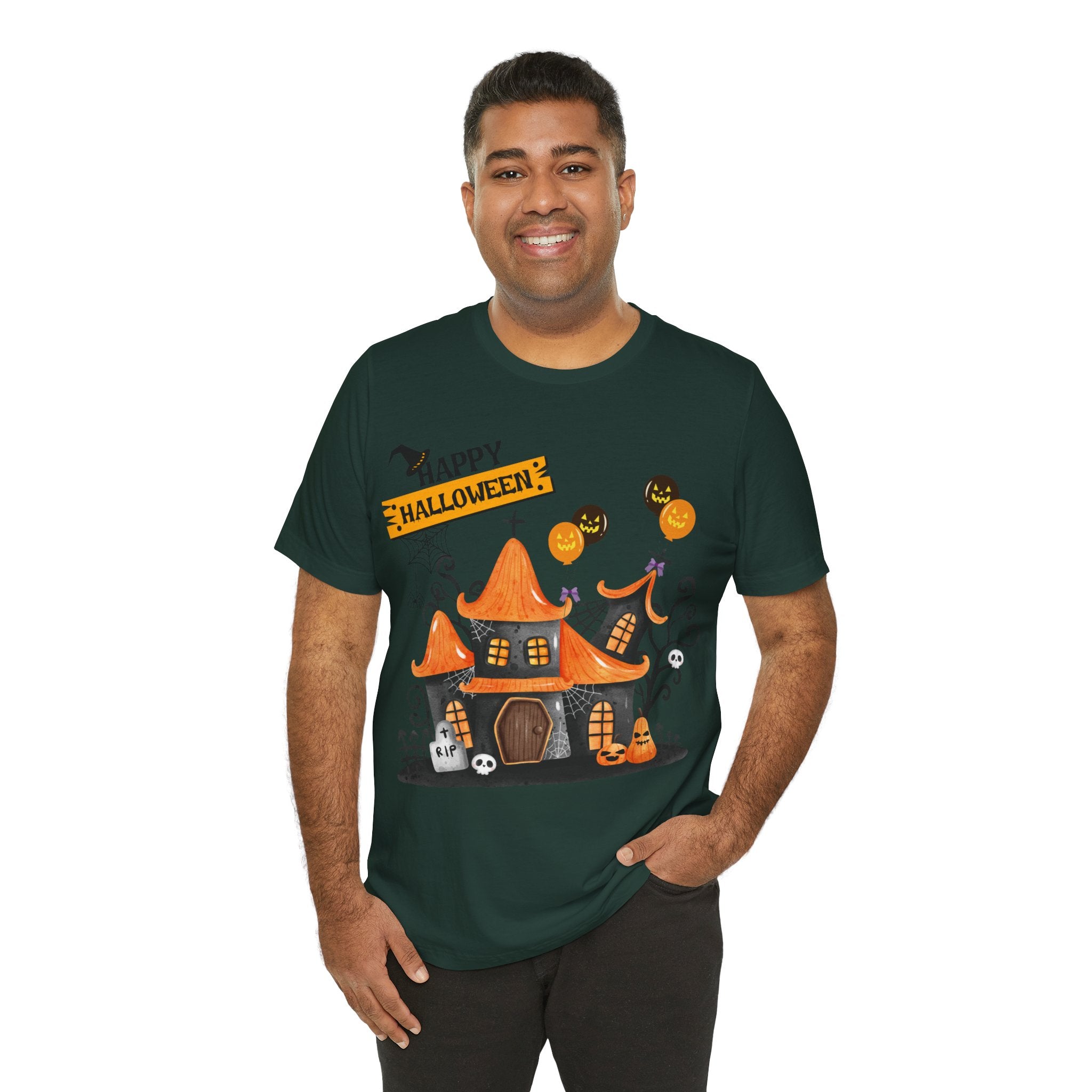 Halloween Haunted House - Unisex T-Shirt