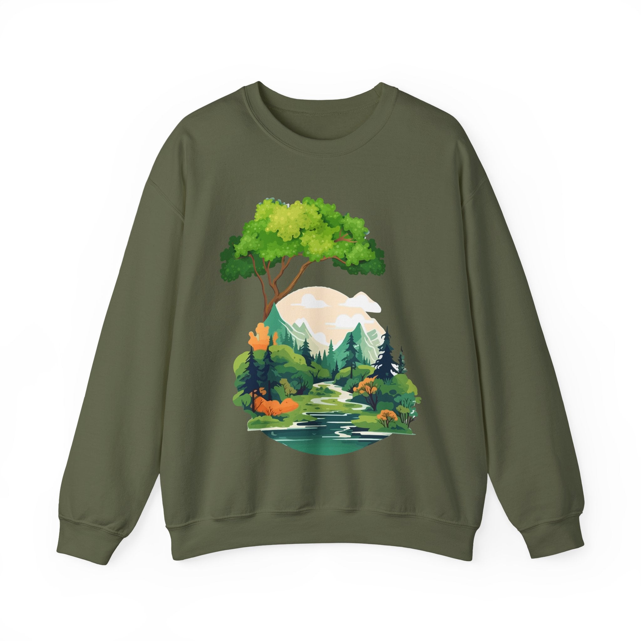 Peaceful Forest Stream Sweatshirt