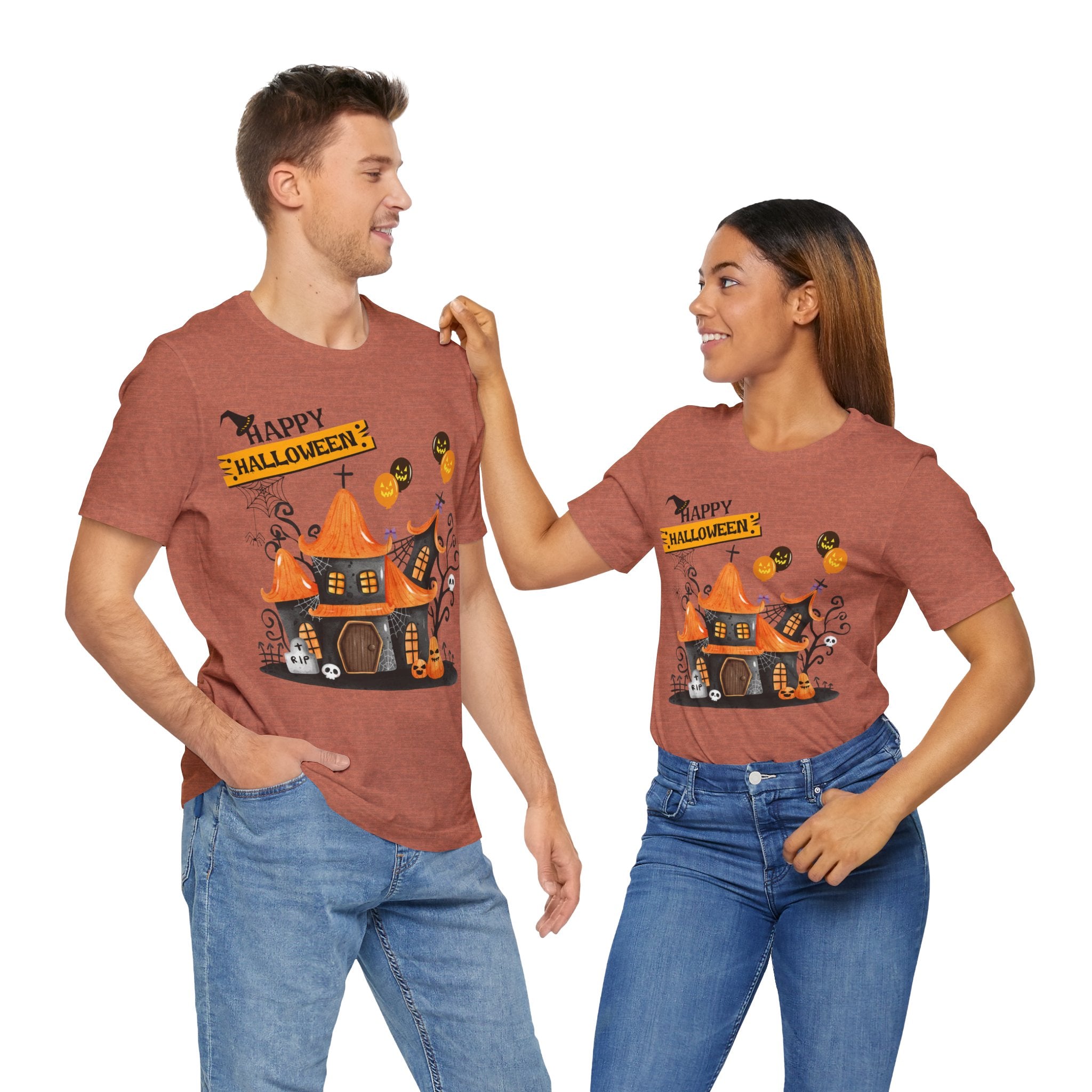 Halloween Haunted House - Unisex T-Shirt