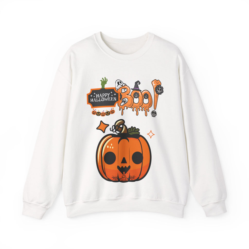 Unisex Halloween Sweatshirt – Boo! Pumpkin Graphic