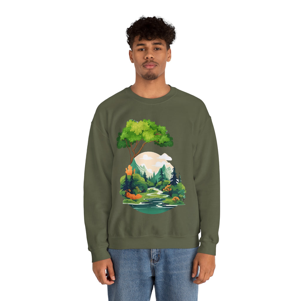Peaceful Forest Stream Sweatshirt