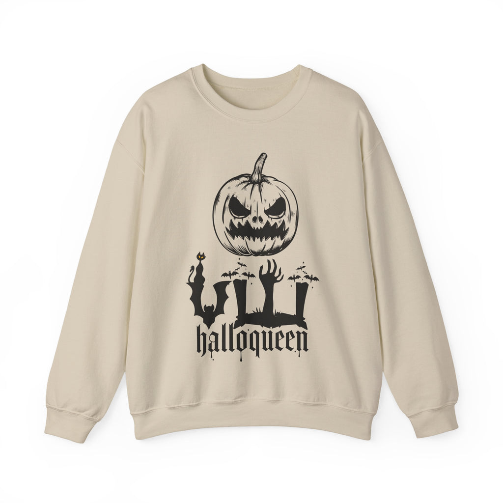 Halloween Sweatshirt - pumpkin and zombie hands