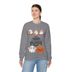 Cute Ghost & Pumpkin Halloween Sweatshirt