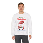 Merry Christmas Gnome Sweatshirt – Cute Santa Holding “Noel” Gift Design
