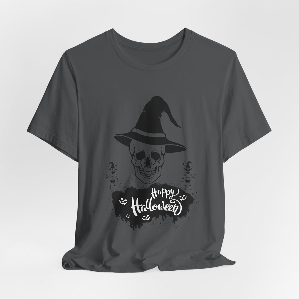Skull Witch Hat Halloween T-Shirt