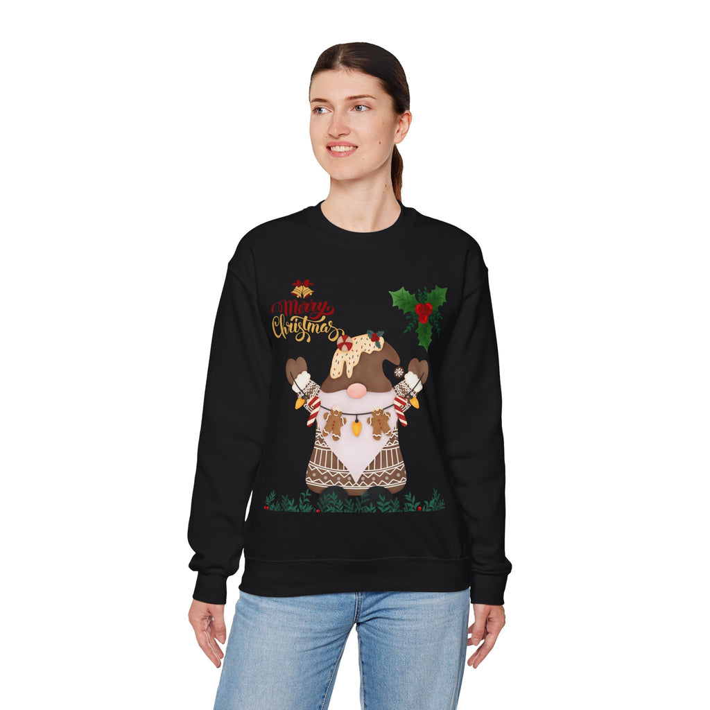 Christmas Gnome Sweatshirt - 'Merry Christmas' Holiday Crewneck