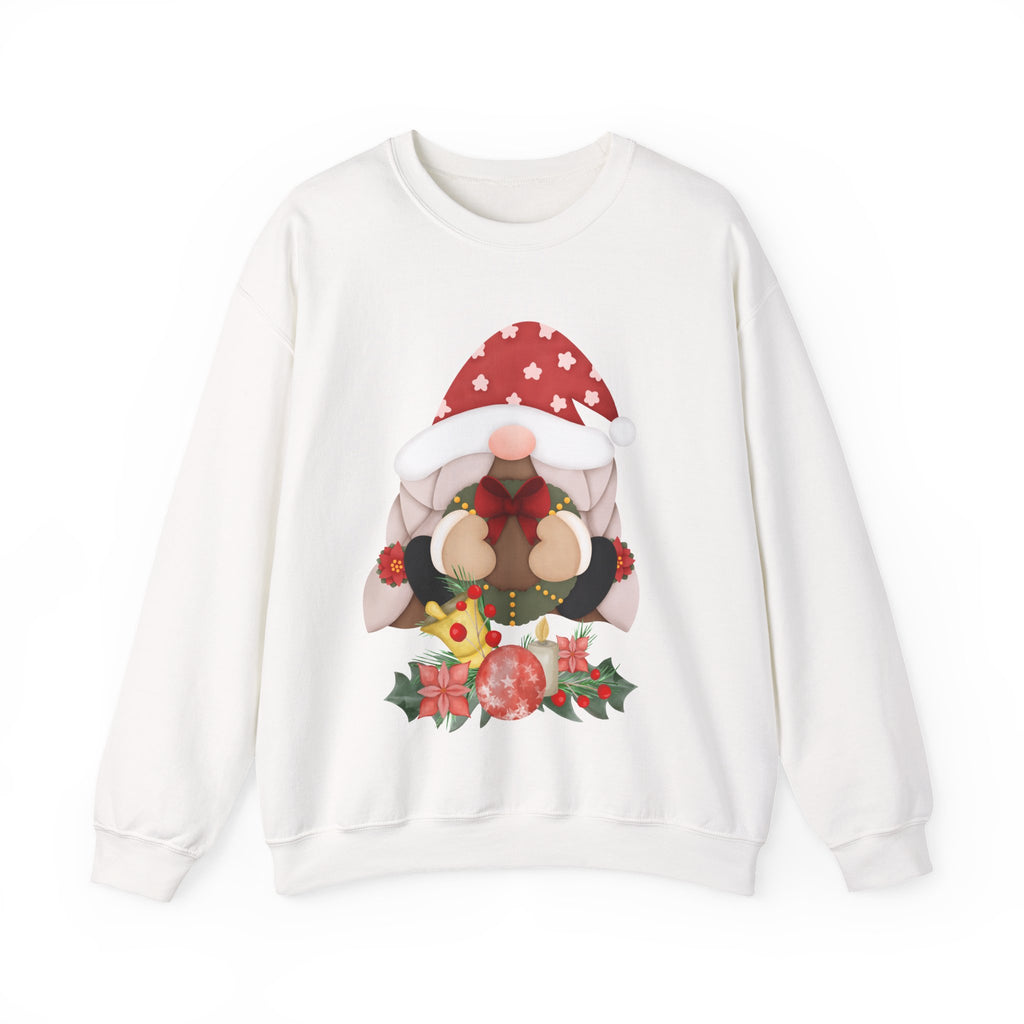Christmas Gnome Sweatshirt – Cute Holiday Gnome with Ornaments
