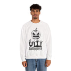 Halloween Sweatshirt - pumpkin and zombie hands