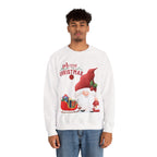 Christmas Gnome Sweatshirt – Cute Santa Gnome with Gift & Tree