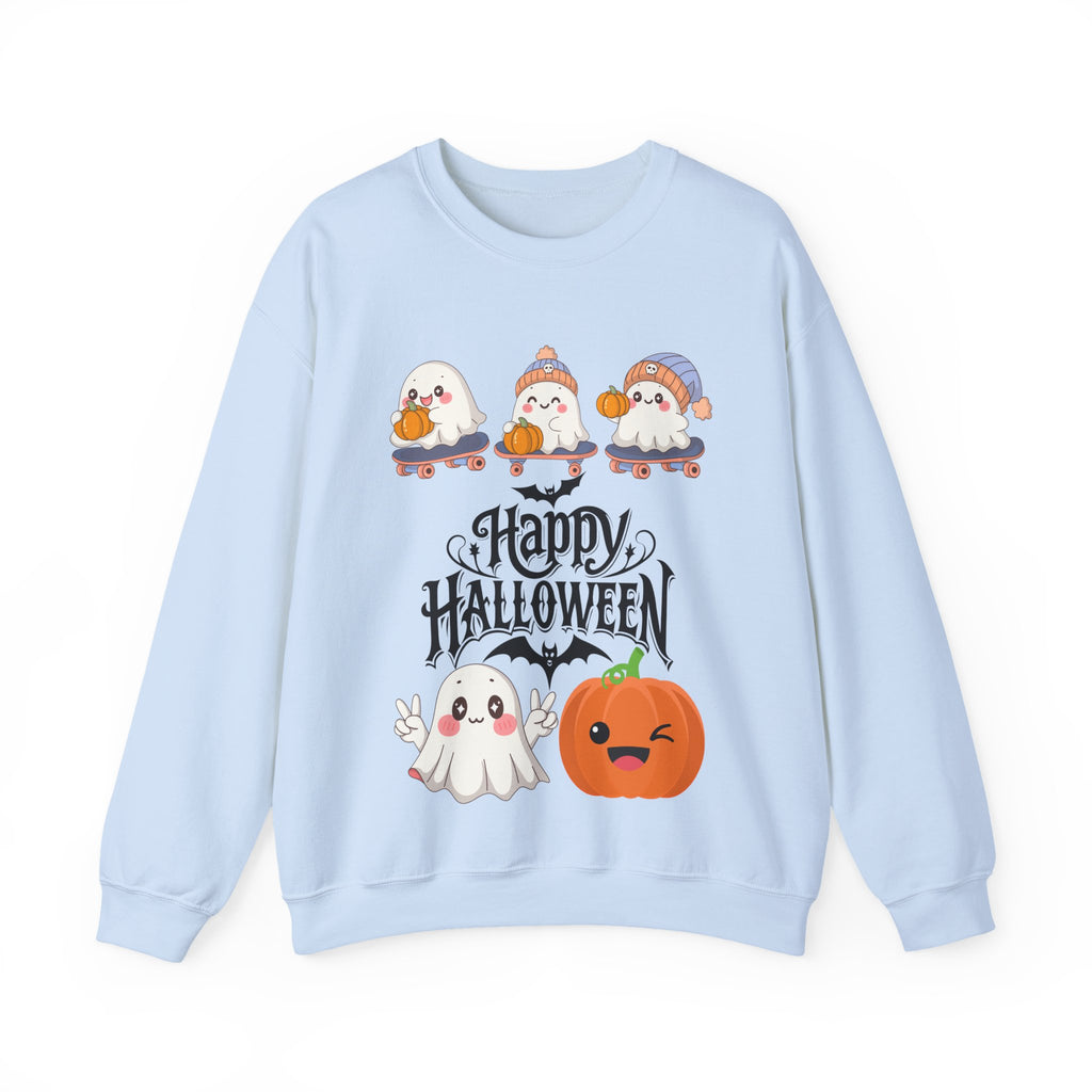 Cute Ghost & Pumpkin Halloween Sweatshirt