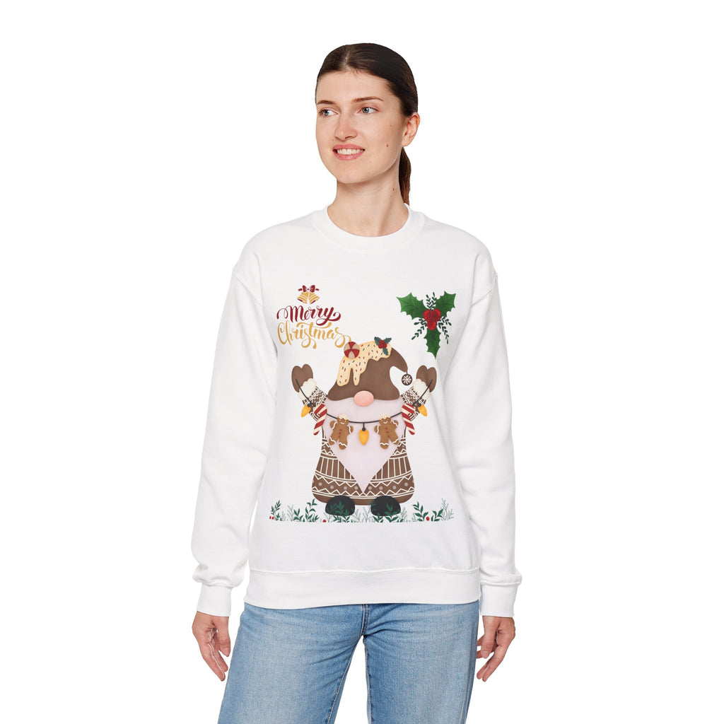 Christmas Gnome Sweatshirt - 'Merry Christmas' Holiday Crewneck