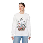Santa & Snowman Snow Globe Christmas Sweatshirt – Cozy Winter Wonderland Pullover