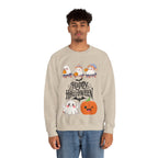 Cute Ghost & Pumpkin Halloween Sweatshirt