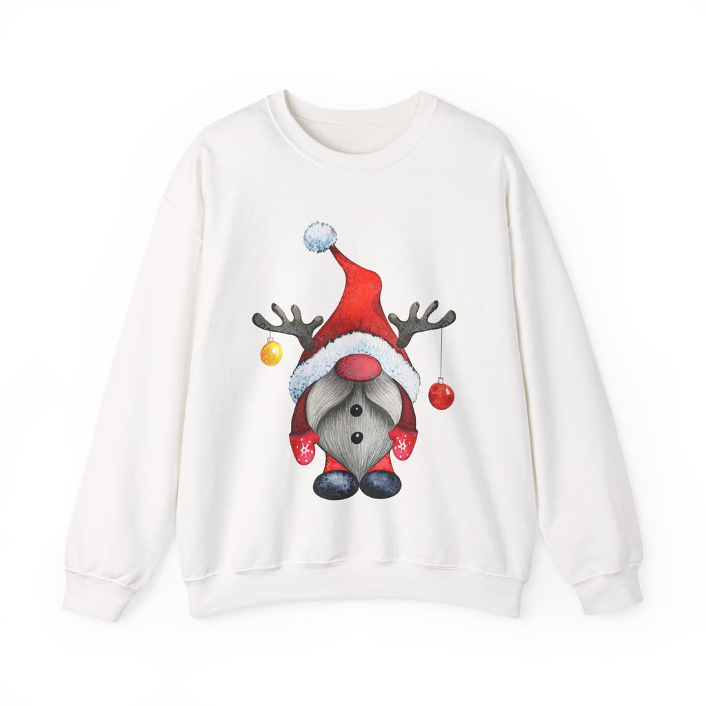 Christmas Gnome Sweatshirt – Cute Reindeer Hat Gnome Holiday Pullover
