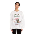 Merry Christmas Snowman & Reindeer Sweatshirt – Festive Winter Holiday Pullover