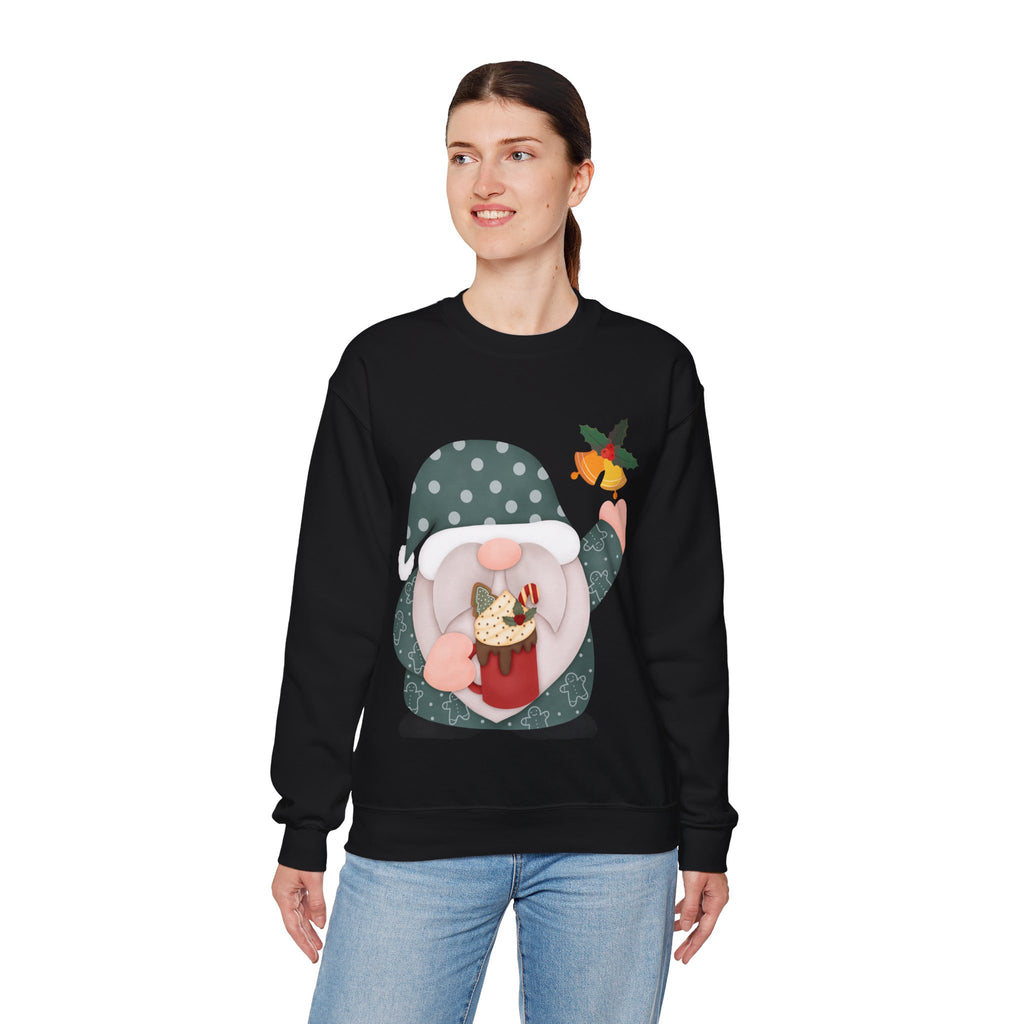Christmas Gnome Sweatshirt – Cute Cocoa Cup Gnome Holiday Pullover