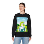 Nature Earth Goddess Sweatshirt – Peaceful Green Planet Pullover for Nature Lovers
