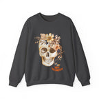 Halloween Floral Skull Sweatshirt