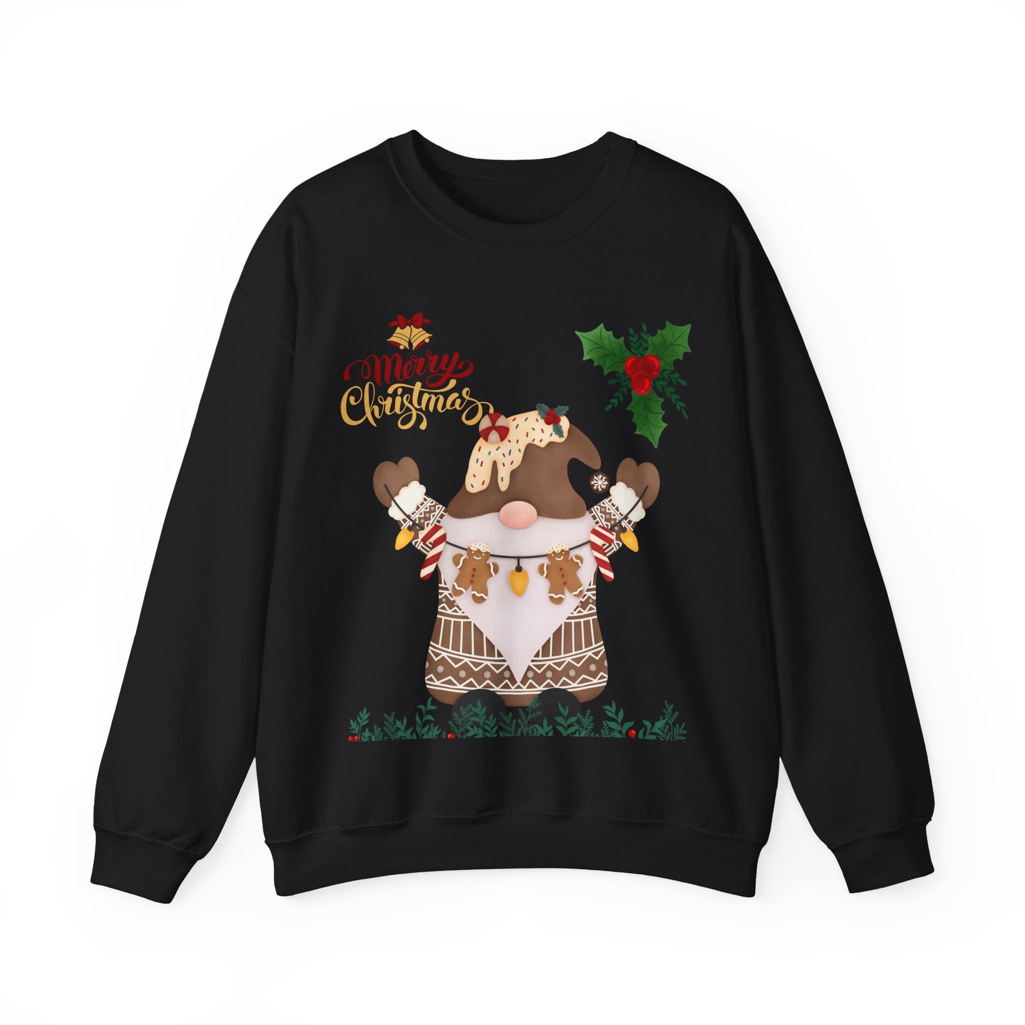 Christmas Gnome Sweatshirt - 'Merry Christmas' Holiday Crewneck