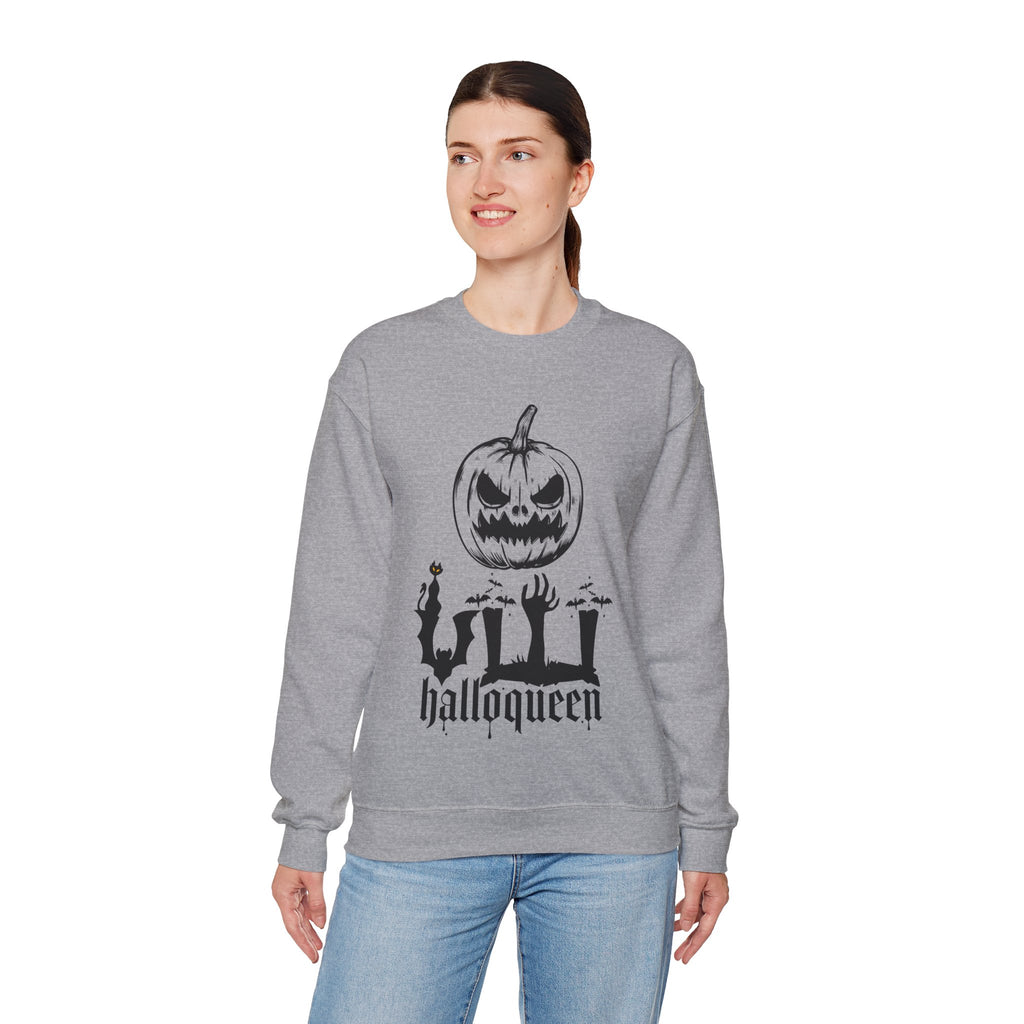 Halloween Sweatshirt - pumpkin and zombie hands