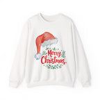 “Merry Christmas” Sweatshirt with Santa Hat – Cozy Festive Style for Christmas 2025