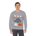 Cute Ghost & Pumpkin Halloween Sweatshirt