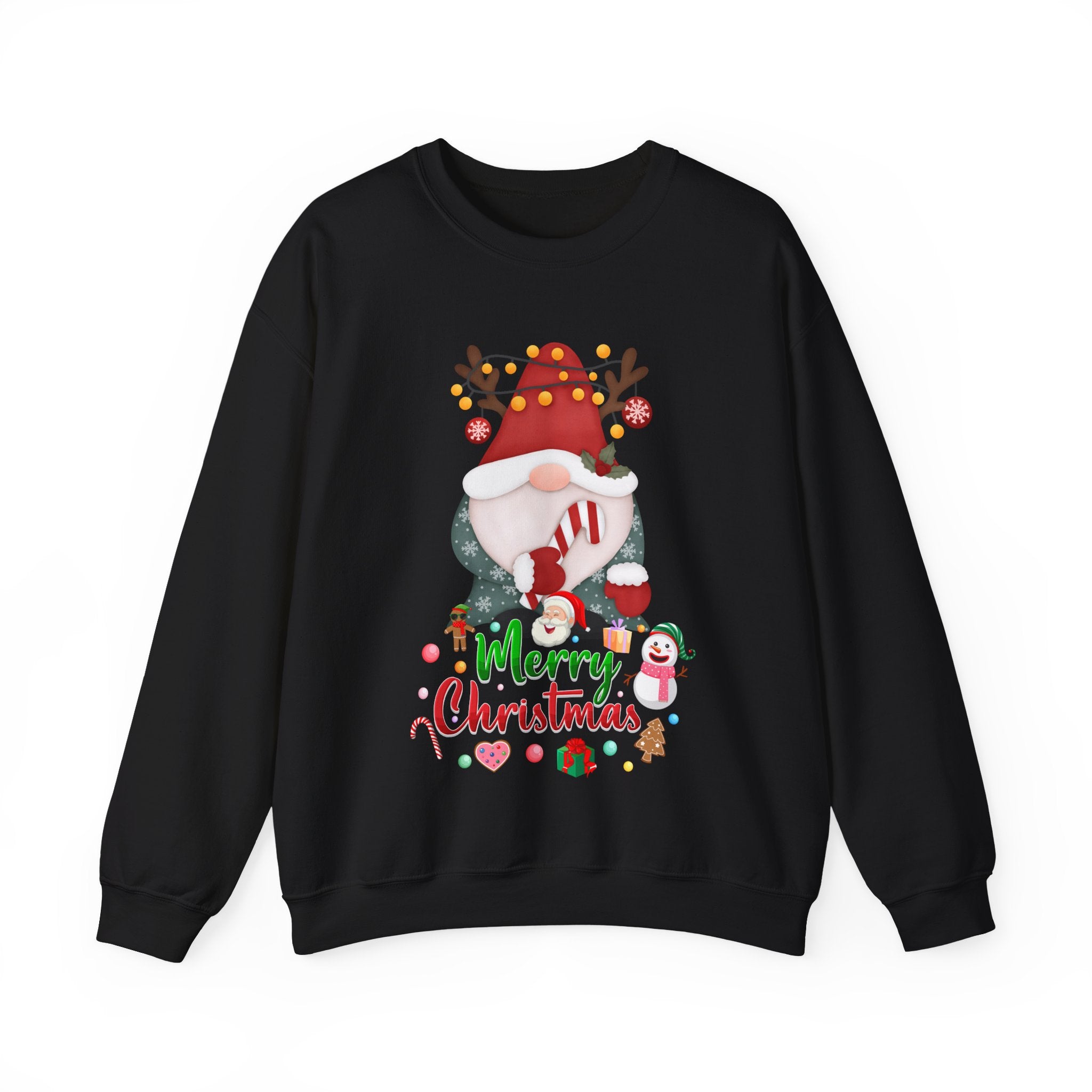 Cute Christmas Gnome Sweatshirt – Merry Christmas Candy Cane Pullover