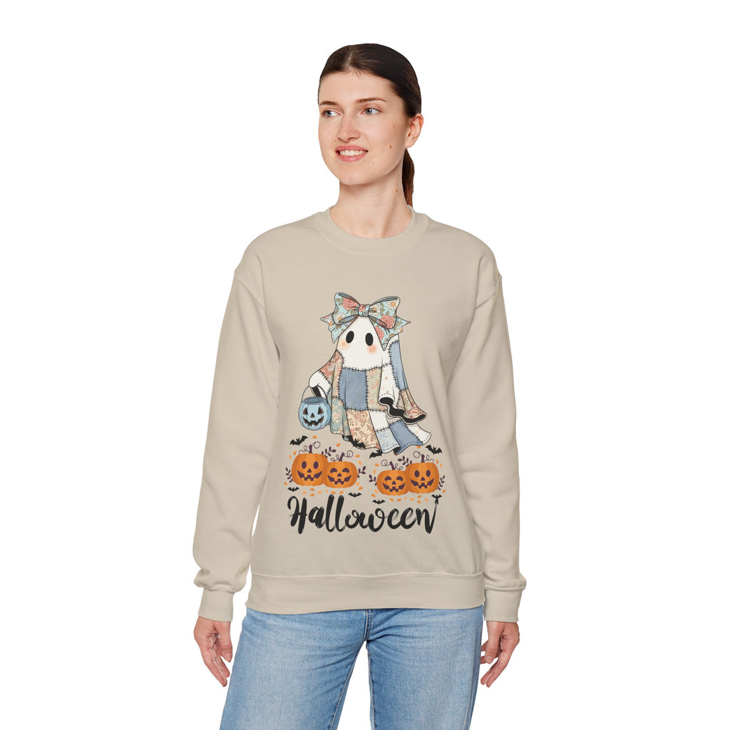 Halloween Ghost & Pumpkins Sweatshirt