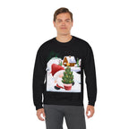 Merry Christmas Gnome Sweatshirt – Cute Gnome Carrying Christmas Tree in Snow Scene