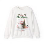 Merry Christmas Snowman & Reindeer Sweatshirt – Festive Winter Holiday Pullover