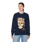 Halloween Floral Skull Sweatshirt